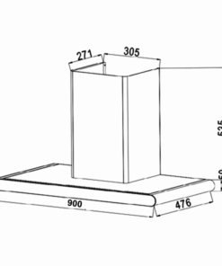 Máy hút khử mùi cao cấp Sevilla SV-TK-90