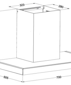 Máy hút mùi chữ T EUROSUN EH-70AF77