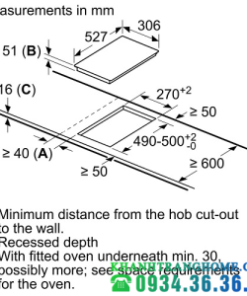 BẾP TỪ DOMINO BOSCH PIB375FB1E|Serie 6 - 14 BẾP TỪ DOMINO BOSCH PIB375FB1E|Serie 6 - 13