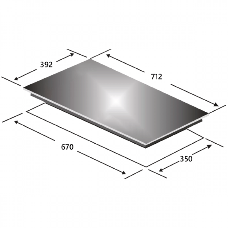 Bếp gas âm Rinnai RB-7902S-GBS