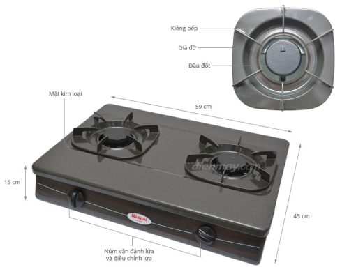 Bếp Gas Rinnai RV-360(GM)N - 3