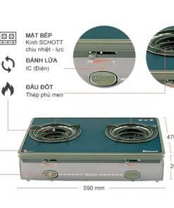 Bếp Gas Rinnai RV-5600-SCH(BK) - 10 Bếp Gas Rinnai RV-5600-SCH(BK) - 9