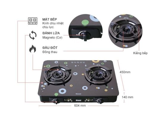 Bếp Gas Rinnai RV-615Slim(GL-BUB) - 3