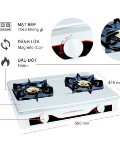 Bếp Gas Rinnai RV-660(S) - 6 Bếp Gas Rinnai RV-660(S) - 5