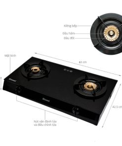 Bếp Gas Rinnai RV-6Double Glass(SP) - 8 Bếp Gas Rinnai RV-6Double Glass(SP) - 7