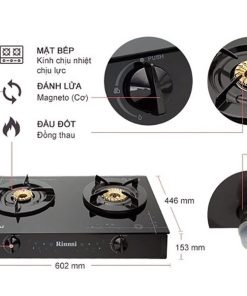 Bếp Gas Rinnai RV-6Double Glass(L) - 8 Bếp Gas Rinnai RV-6Double Glass(L) - 7