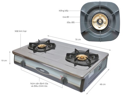 Bếp Gas Rinnai RV-870SSB(M) - 5