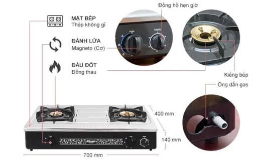 Bếp Gas Rinnai RV-970ST - 3