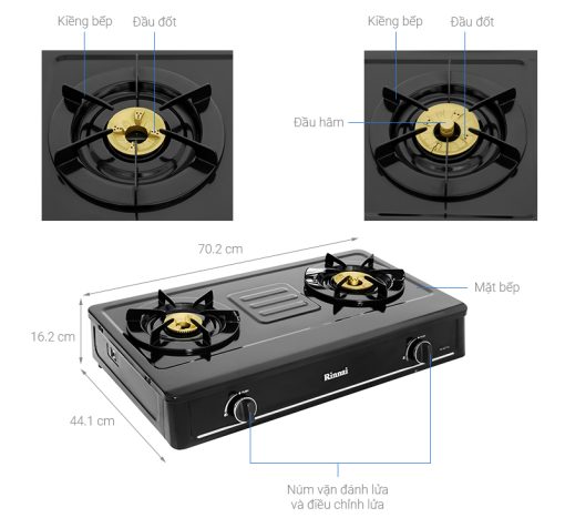 Bếp Gas Rinnai RV-B271SB(EB) - 3