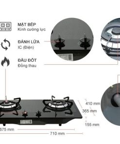 Bếp Gas Âm Rinnai RVB-2BG(D)N - 7