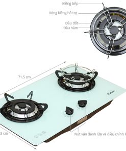 Bếp Gas Âm Rinnai RVB-2WGN - 10 Bếp Gas Âm Rinnai RVB-2WGN - 9