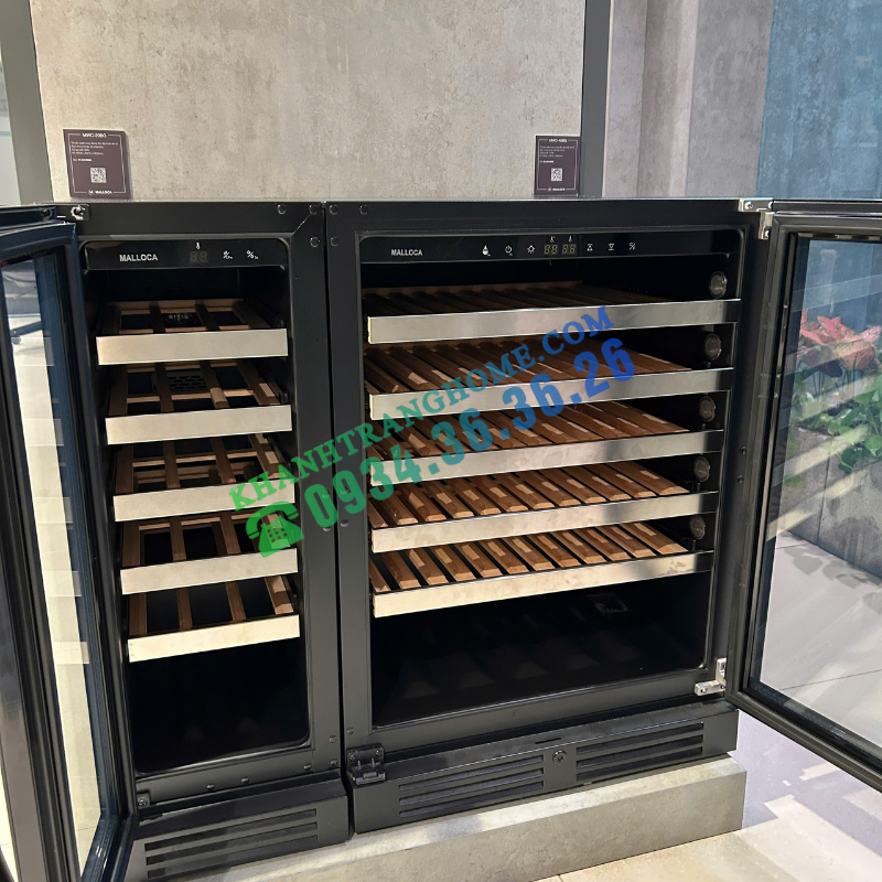 Tủ rượu độc lập hoặc âm tủ Malloca MWC-46BG - 53 Tủ rượu độc lập hoặc âm tủ Malloca MWC-46BG