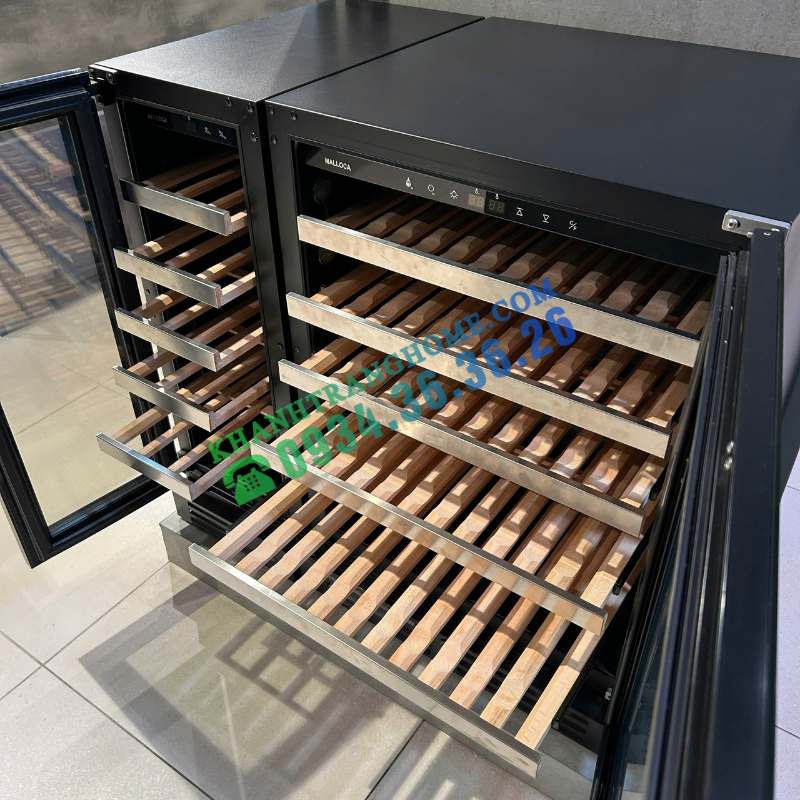 Tủ rượu độc lập hoặc âm tủ Malloca MWC-46BG - 56 Tủ rượu độc lập hoặc âm tủ Malloca MWC-46BG