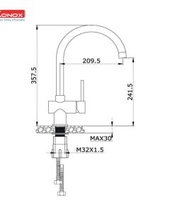 Vòi rửa Konox KN1206