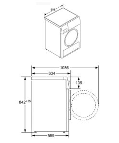 MÁY SẤY BOSCH SERIE 4 WTR85V00SG HEATPUMP 8KG - 14 MÁY SẤY BOSCH SERIE 4 WTR85V00SG HEATPUMP 8KG - 13