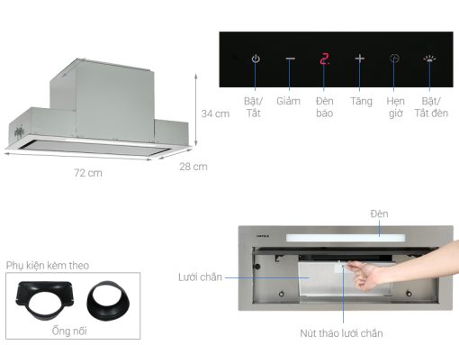 Máy hút mùi âm tủ Hafele HH-BI72A 533.80.027 - 5