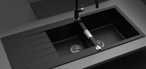 CHẬU ĐÁ HAFELE HS19-GED2S80 MÀU BLACK 570.35.370 - 9