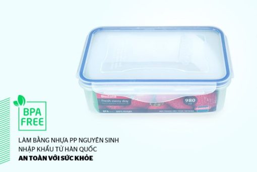 Bộ 4 hộp bảo quản thực phẩm Biozone tặng dao KB-CO4P04E - 11