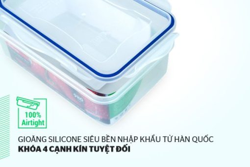 Bộ 4 hộp bảo quản thực phẩm Biozone tặng dao KB-CO4P04E - 13