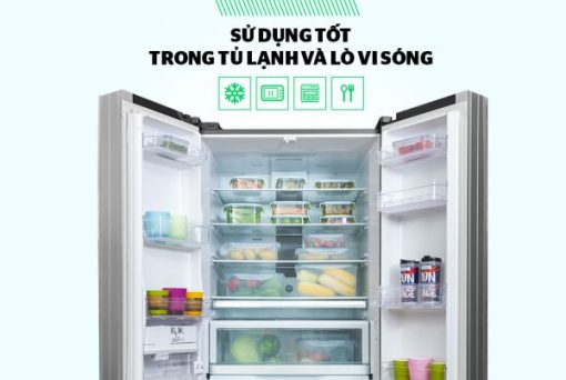 Bộ 4 hộp bảo quản thực phẩm Biozone tặng dao KB-CO4P04E - 7