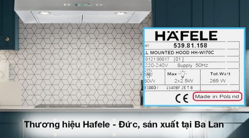 Máy hút mùi áp tường Hafele HH-WI70C 539.81.158 - 16
