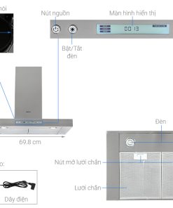 Máy hút mùi áp tường Hafele HH-WI70C 539.81.158 - 38