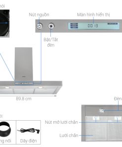 Máy hút mùi áp tường Hafele HH-WI90B 539.81.175