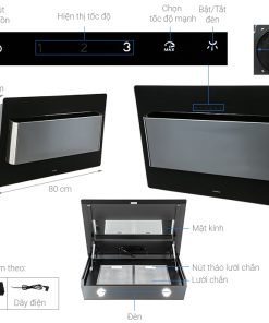 Máy Hút Mùi Gắn Tường Hafele HH-WVG80D 539.81.194