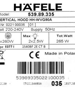 Máy Hút Mùi Gắn Tường Hafele HH-WVG90A 535.82.203 - 75