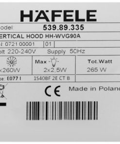 Máy hút mùi áp tường Hafele HH-WVG90B 539.89.335 - 56 Máy hút mùi áp tường Hafele HH-WVG90B 539.89.335 - 55
