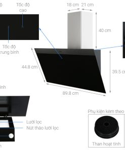 Máy hút mùi áp tường Hafele HH-WVG90C 533.89.013 - 49 Máy hút mùi áp tường Hafele HH-WVG90C 533.89.013