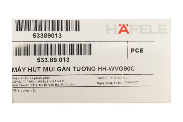 Máy hút mùi áp tường Hafele HH-WVG90C (533.89.013) - 52