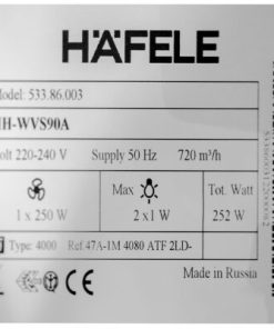Máy Hút Mùi Gắn Tường Mặt Kính Vân Hafele Hh-Wvs90A 533.86.003 - 210 Máy Hút Mùi Gắn Tường Mặt Kính Vân Hafele Hh-Wvs90A 533.86.003 - 209