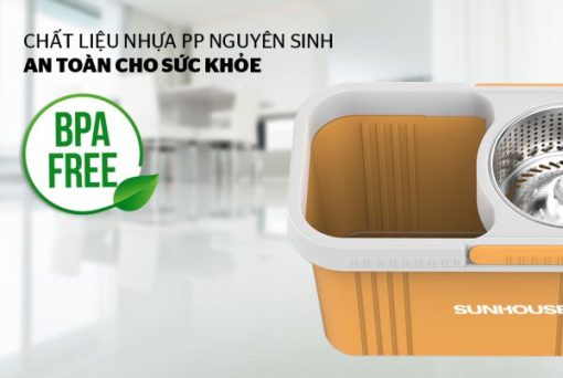 BỘ LAU NHÀ XOAY 360 ĐỘ SUNHOUSE KS-CL350PO - 15