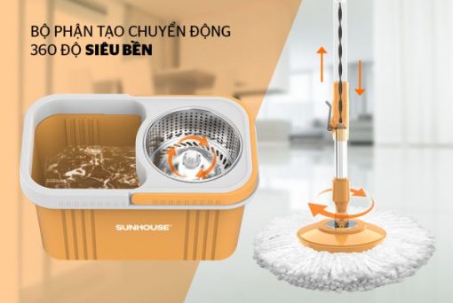 BỘ LAU NHÀ XOAY 360 ĐỘ SUNHOUSE KS-CL350PO - 3