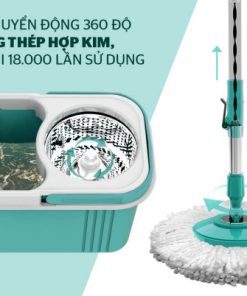 BỘ LAU NHÀ XOAY 360 ĐỘ SUNHOUSE KS-CL330S - 15