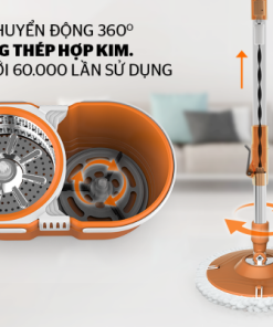 BỘ LAU NHÀ XOAY 360 ĐỘ SUNHOUSE THẾ HỆ MỚI KS-CL260PO - 20 BỘ LAU NHÀ XOAY 360 ĐỘ SUNHOUSE THẾ HỆ MỚI KS-CL260PO - 19