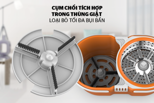 BỘ LAU NHÀ XOAY 360 ĐỘ SUNHOUSE THẾ HỆ MỚI KS-CL260PO - 7
