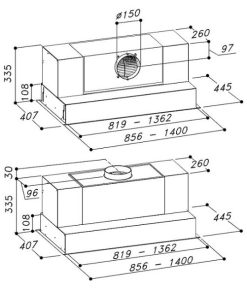 MÁY HÚT MÙI ÂM TỦ DUDOFF AURA S90 - 10 MÁY HÚT MÙI ÂM TỦ DUDOFF AURA S90 - 9