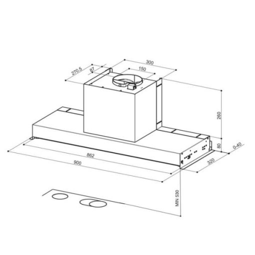 MAÁY HÚT MÙI ÂM TRẦN DUDOFF AVA - 5