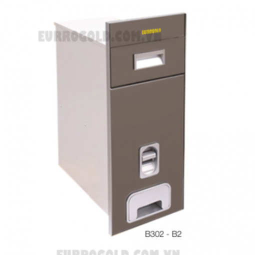 THÙNG GẠO MẶT GƯƠNG NÚT NHẤN EUROGOLD B302 - 1