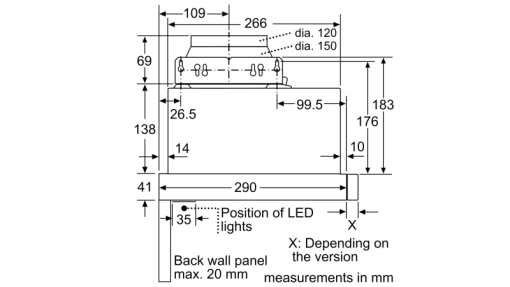 Máy Hút Mùi Âm Tủ BOSCH HMH.DFM063W56B Serie 2 - 7
