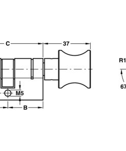 Ruột Khóa Cửa Phòng Màu Graphite Black Hafele 916.63.321 - 6 Ruột Khóa Cửa Phòng Màu Graphite Black Hafele 916.63.321 - 5