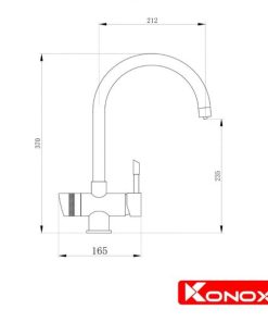 VÒI RỬA BÁT KONOX TRIM-WATER BLACK - 18 VÒI RỬA BÁT KONOX TRIM-WATER BLACK - 17