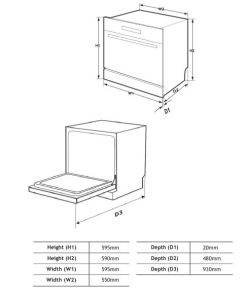 MÁY RỬA BÁT ARBER ABMRB08GD - 6 MÁY RỬA BÁT ARBER ABMRB08GD - 5