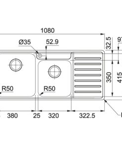 FRANKE | Chậu rửa Inox BCX 621 RHD (101.0469.276) - 13