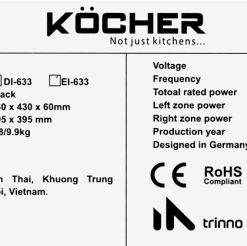 Bếp điện từ Kocher EI-633 - 44 Bếp điện từ Kocher EI-633 - 43
