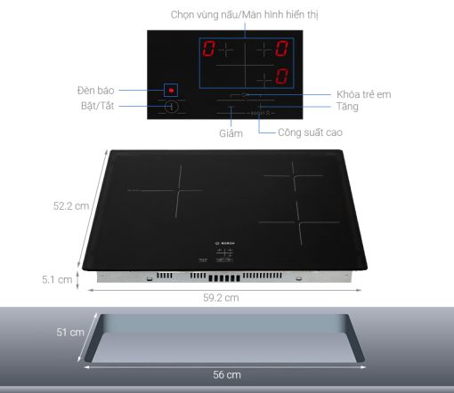 BẾP TỪ BOSCH PUC61KAA5E nhập khẩu TÂY BAN NHA model 2022 - 3