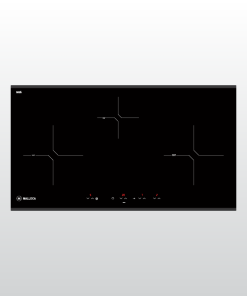 Bếp điện từ 3 vùng nấu Malloca MH-03IRB S / Bếp 2 từ 1 điện, kính Eurokera