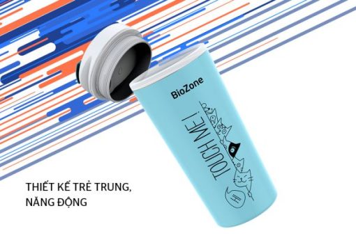 Bình cách nhiệt BioZone 500ml màu xanh trắng KB-WA500P1WB - 5